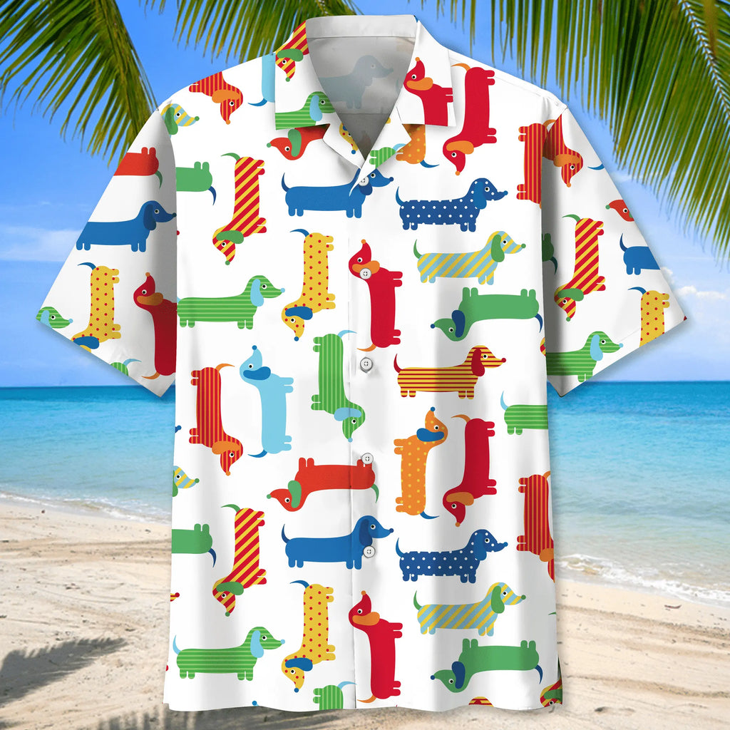 Dachshund Hawaii Funny Hawaiian Shirt