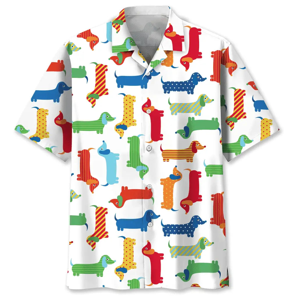Hawaiian Shirt / Adults / S Dachshund Hawaii Funny Hawaiian Shirt
