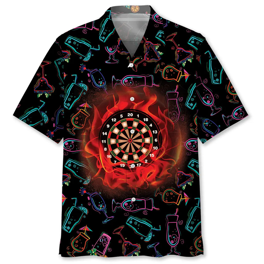 Hawaiian Shirt / Adults / S Darts Drink Hawaiian Shirt