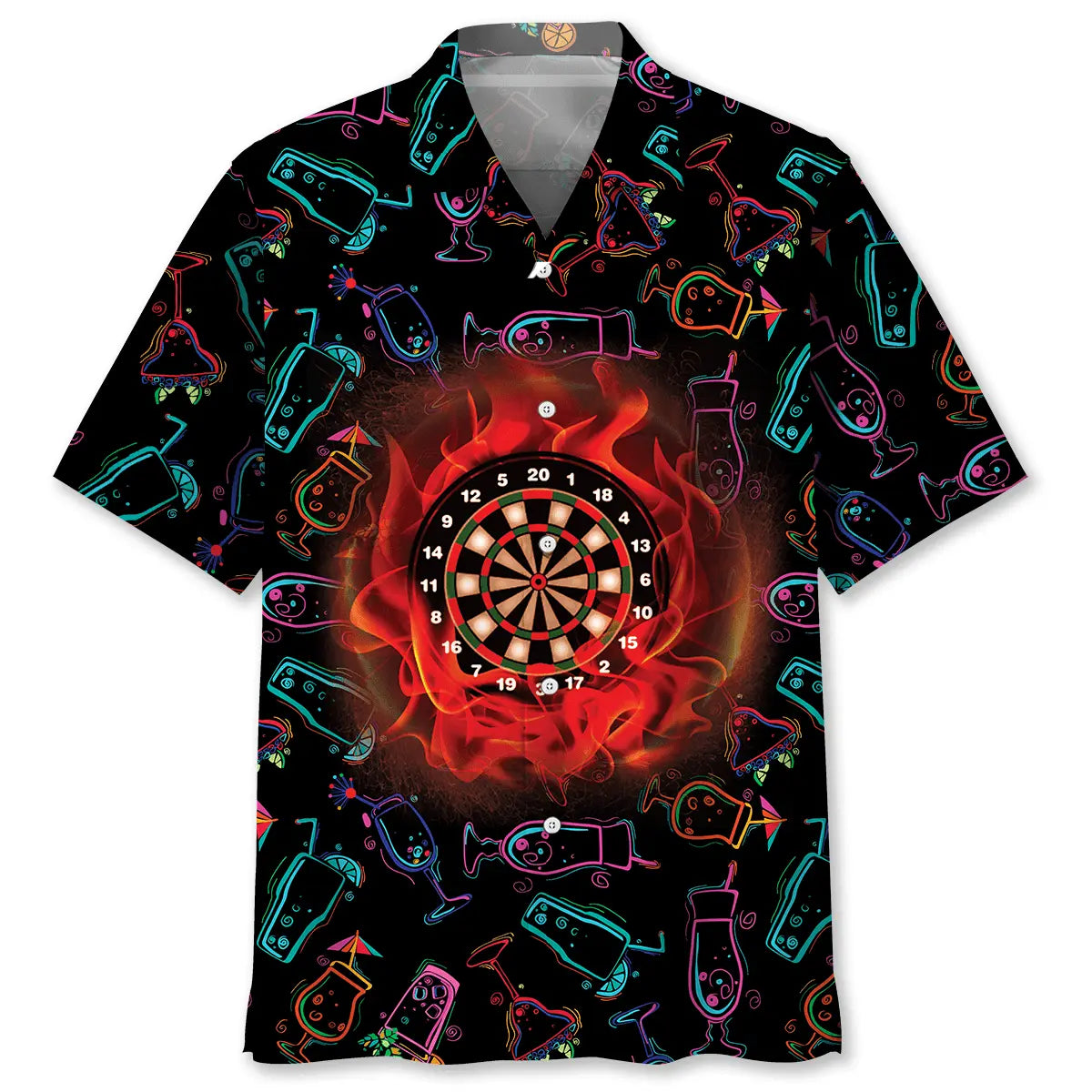 Hawaiian Shirt / Adults / S Darts Drink Hawaiian Shirt