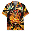 Hawaiian Shirt / Adults / S Darts Skull Hawaiian Shirt