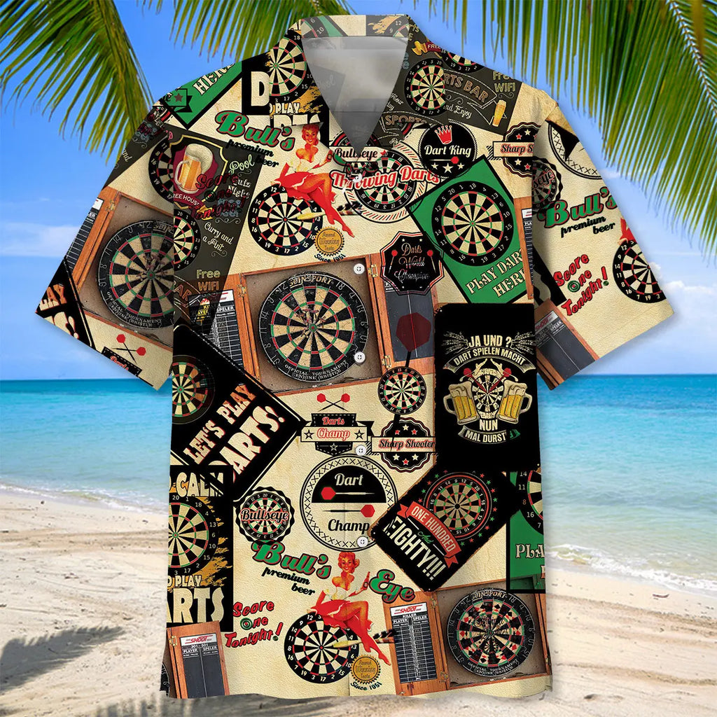 Darts Vintage Hawaiian Shirt