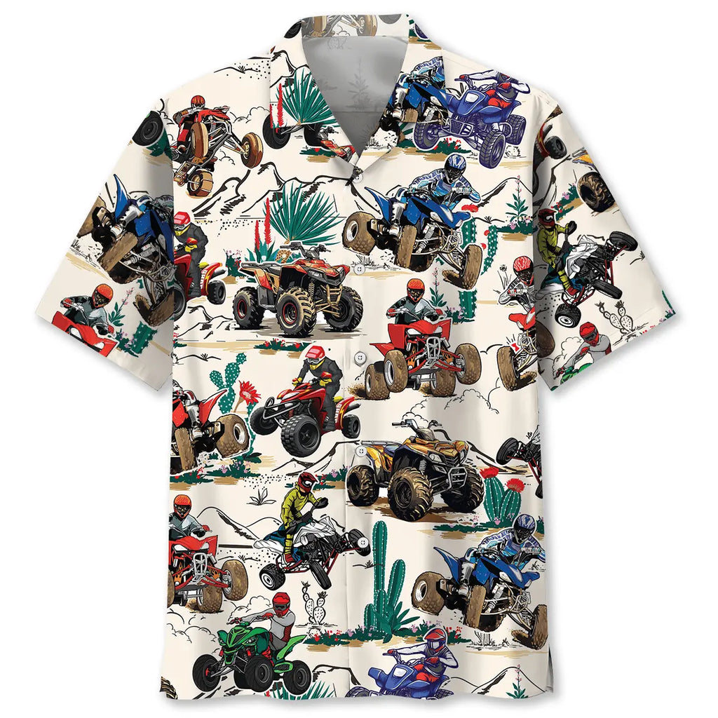 Hawaiian Shirt / Adults / S Desert ATV Racing Hawaiian Shirt