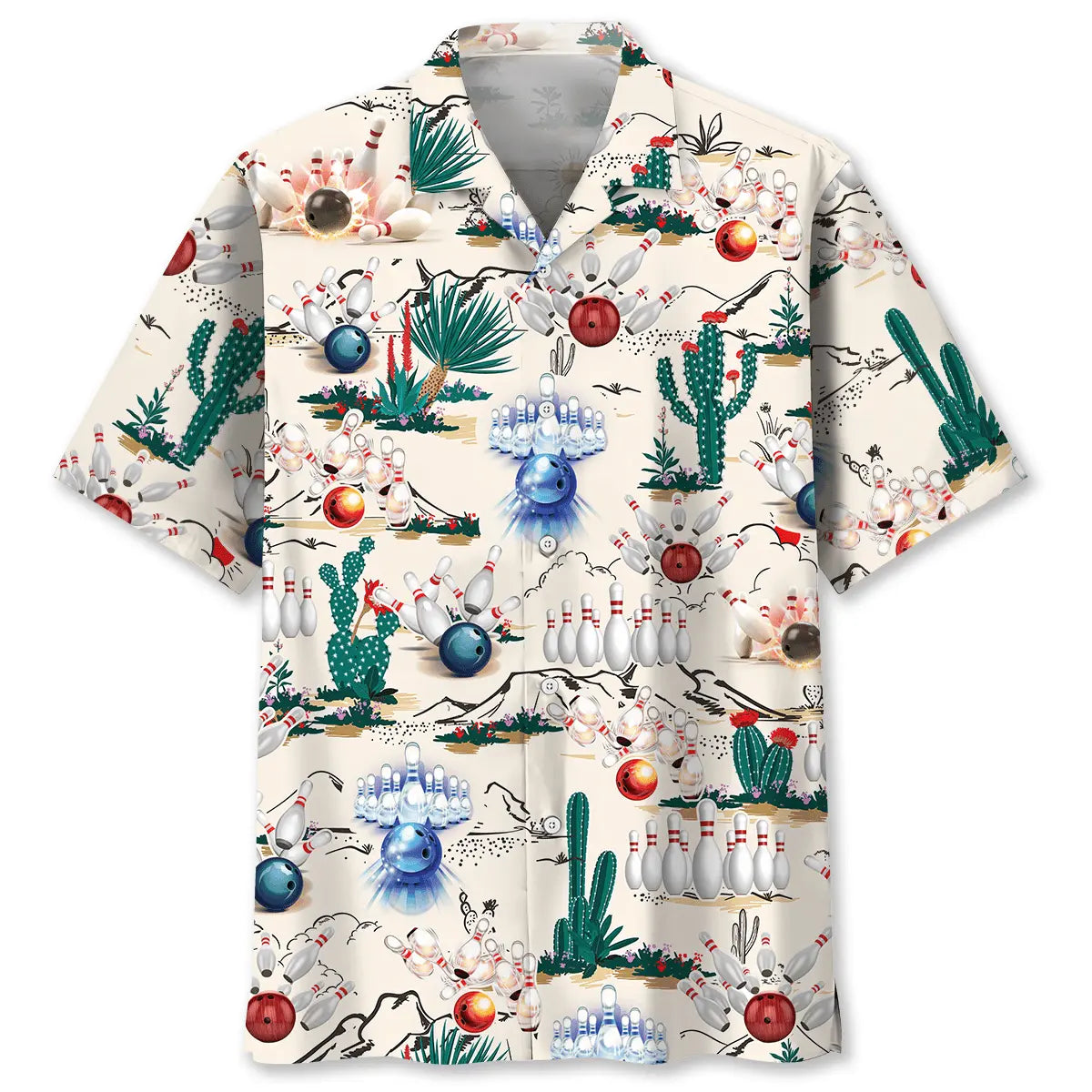 Hawaiian Shirt / Adults / S Desert Bowling Hawaiian Shirt