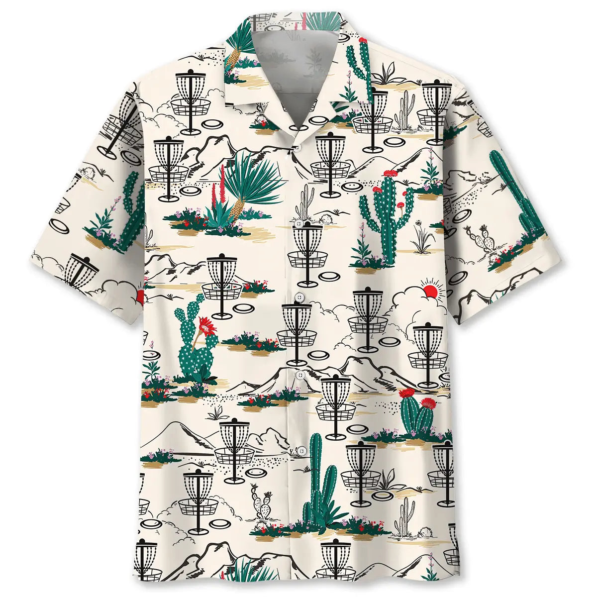 Hawaiian Shirt / Adults / S Desert Disc Golf Hawaiian Shirt