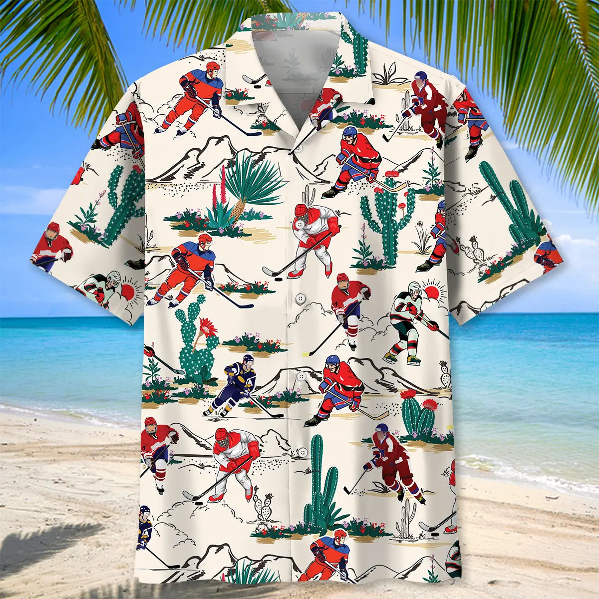 Desert Hockey Hawaiian Shirt