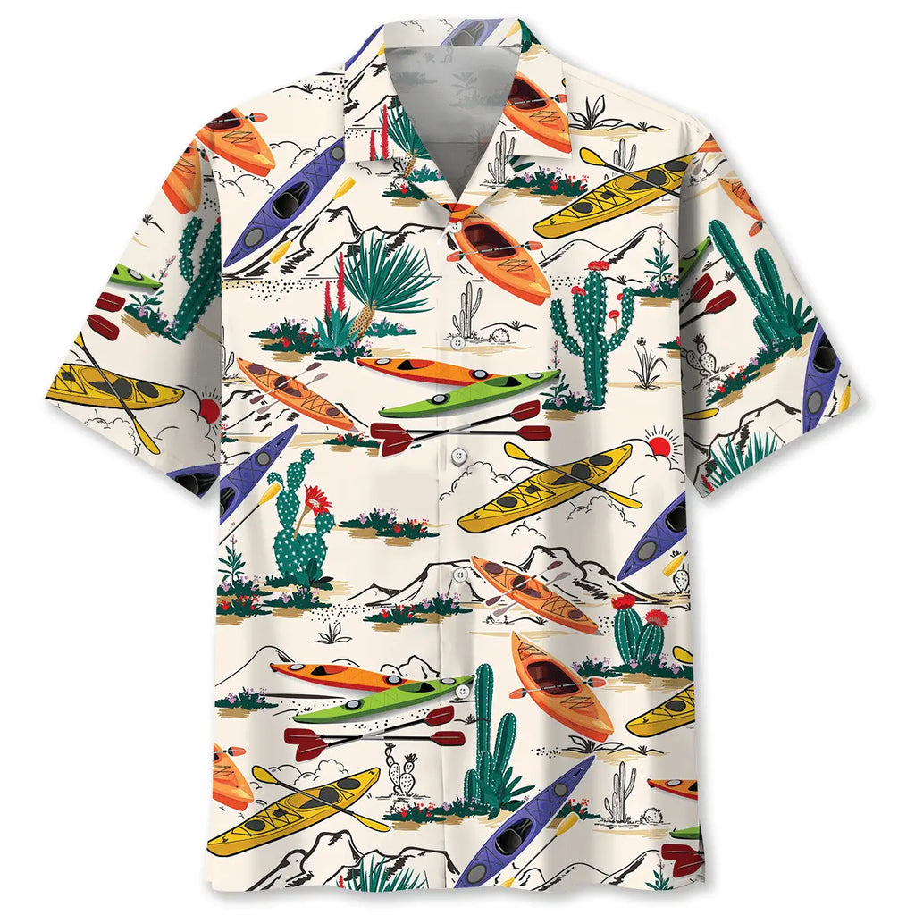 Hawaiian Shirt / Adults / S Desert Kayaking Hawaiian Shirt