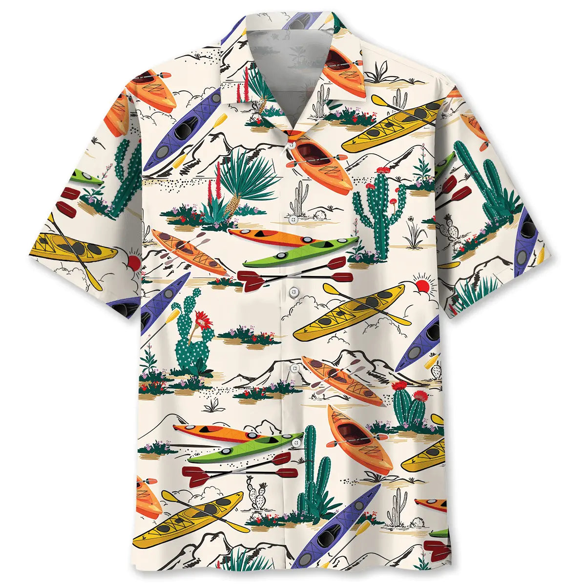 Hawaiian Shirt / Adults / S Desert Kayaking Hawaiian Shirt