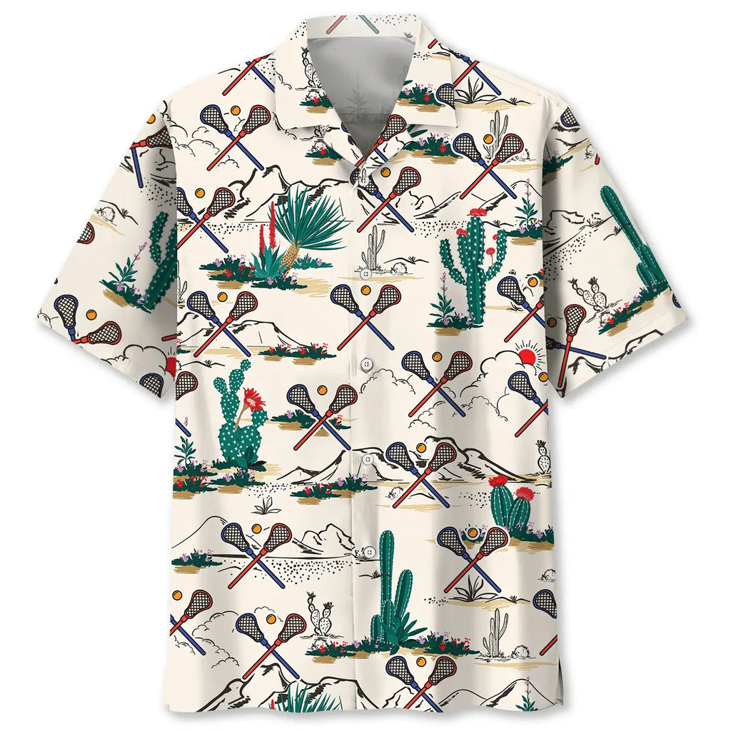 Hawaiian Shirt / Adults / S Desert Lacrosse Hawaiian Shirt