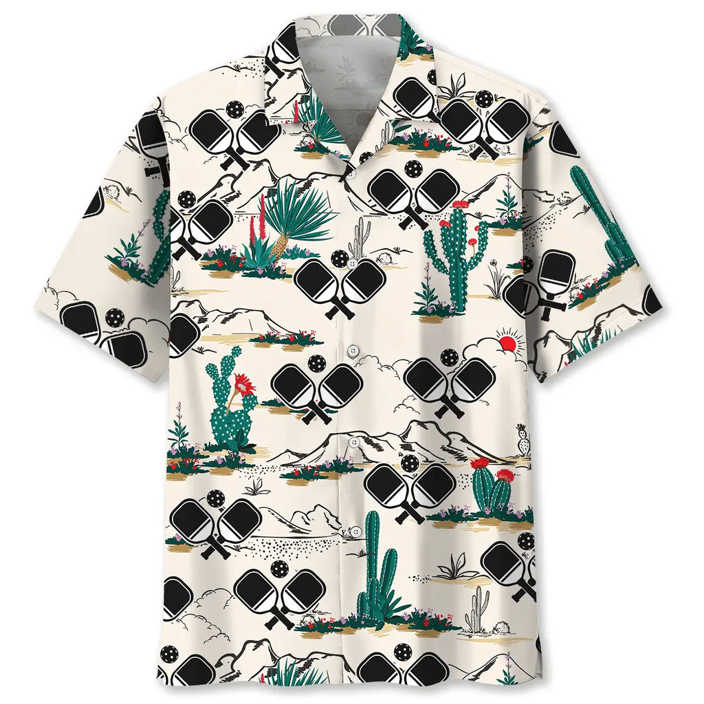 Hawaiian Shirt / Adults / S Desert Pickleball Hawaiian Shirt
