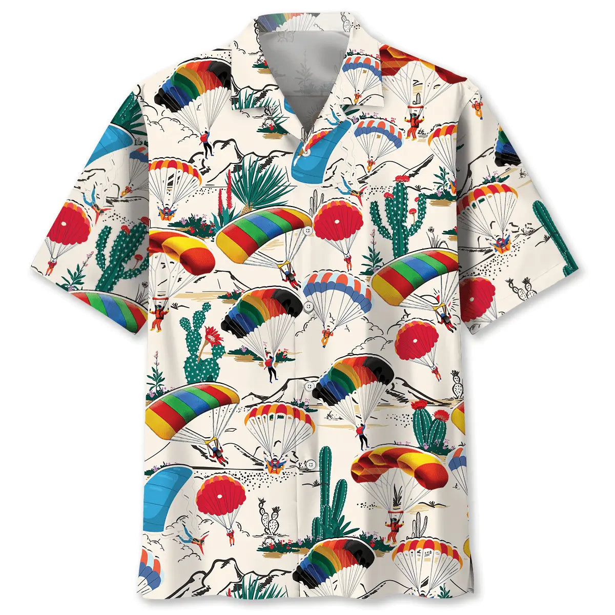 Hawaiian Shirt / Adults / S Desert Sky Diving Hawaiian Shirt