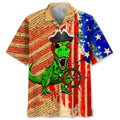 Hawaiian Shirt / Adults / S Dinosaur Pirate Hawaiian Shirt