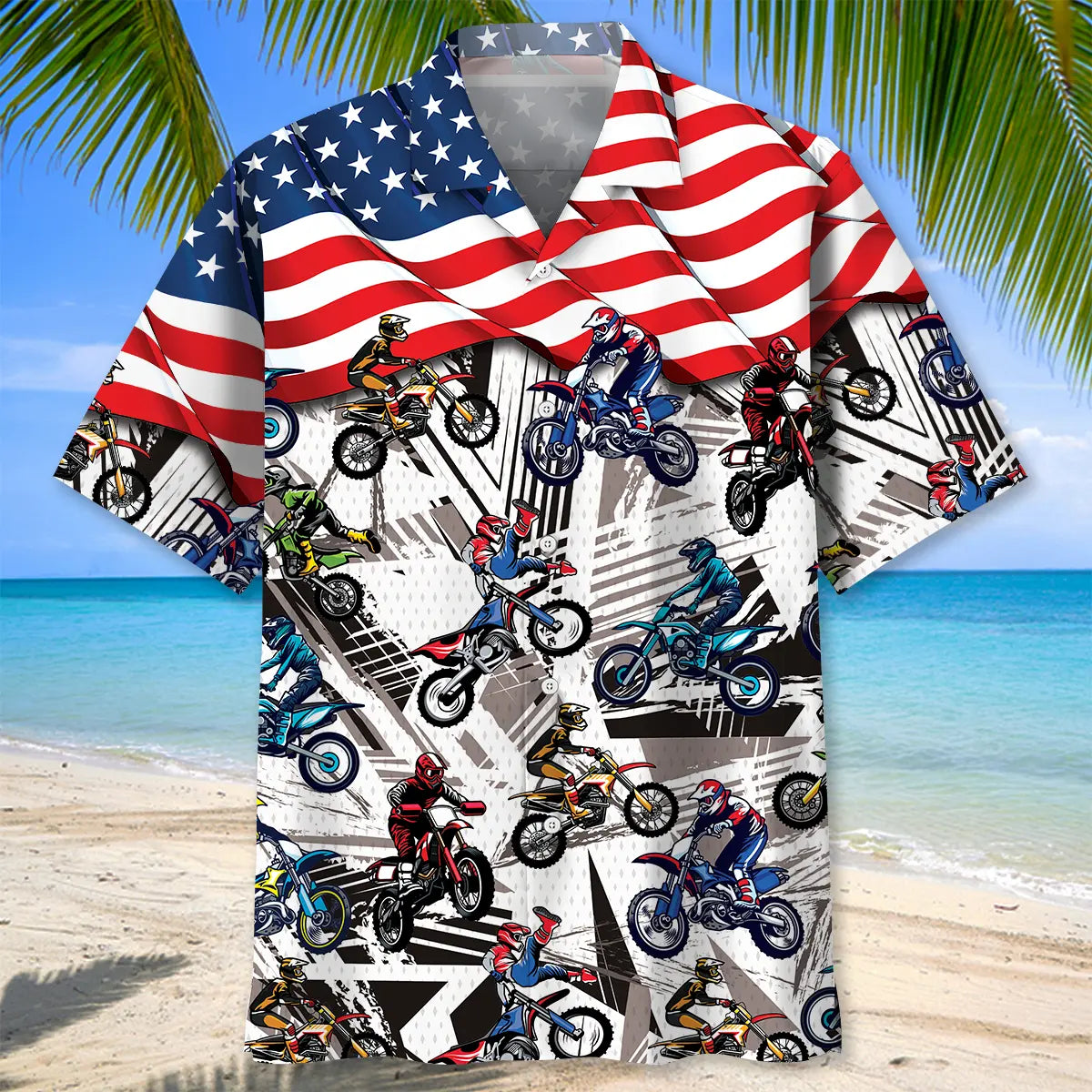 Dirt Bike Racing Hawaiian Shirt
