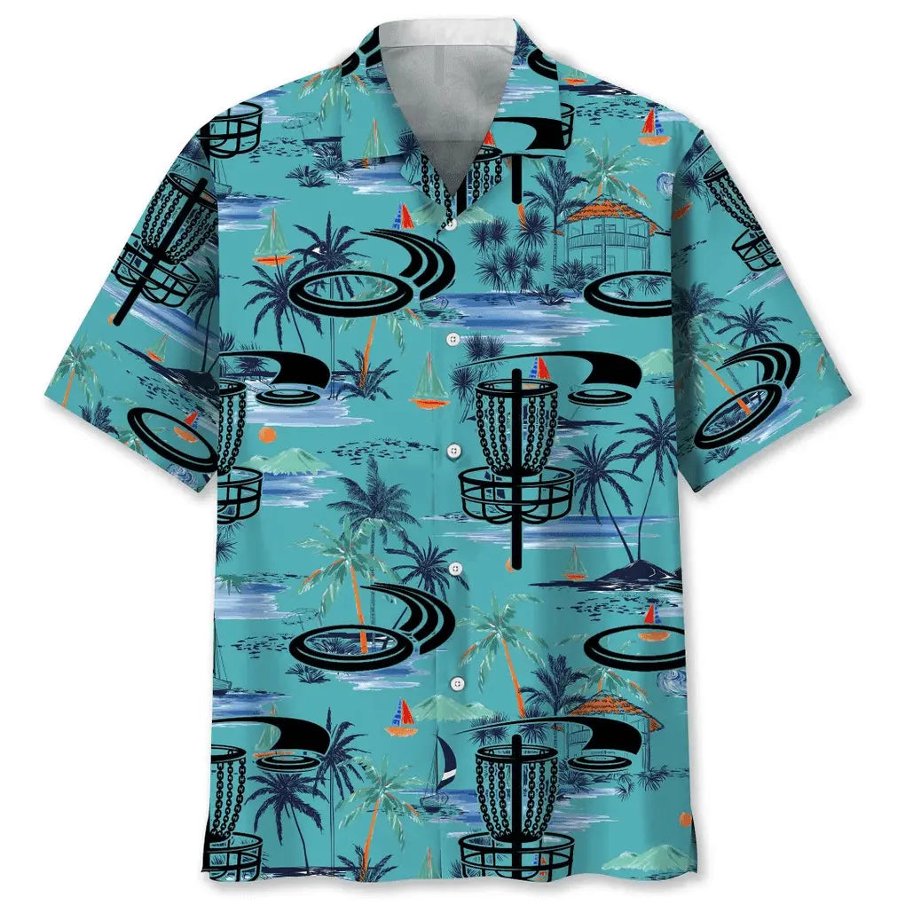 Hawaiian Shirt / Adults / S Disc Golf Beach Hawaiian Shirt