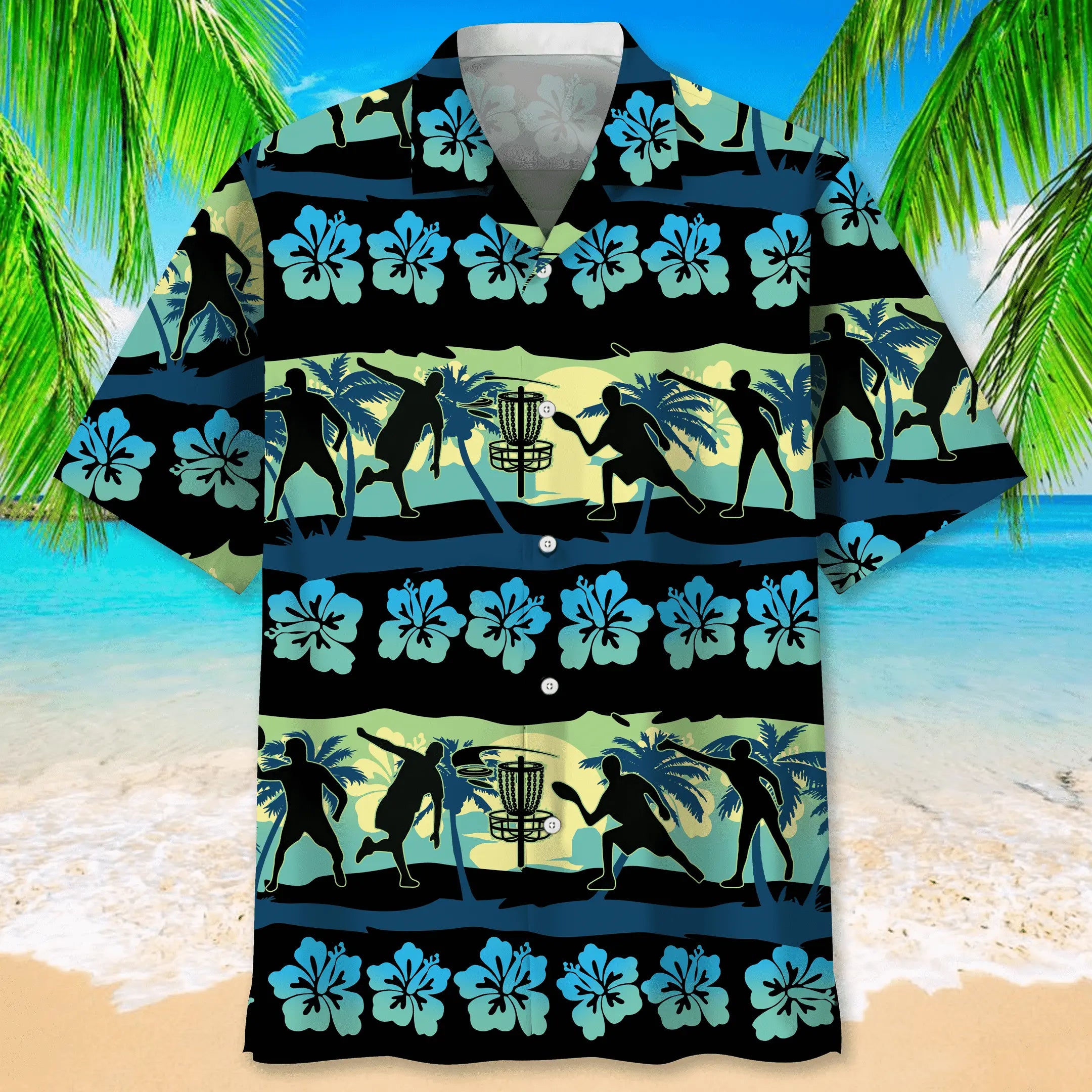Disc Golf Nature Beach Hawaiian Shirt