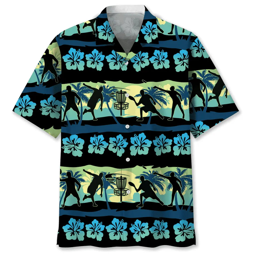 Hawaiian Shirt / Adults / S Disc Golf Nature Beach Hawaiian Shirt