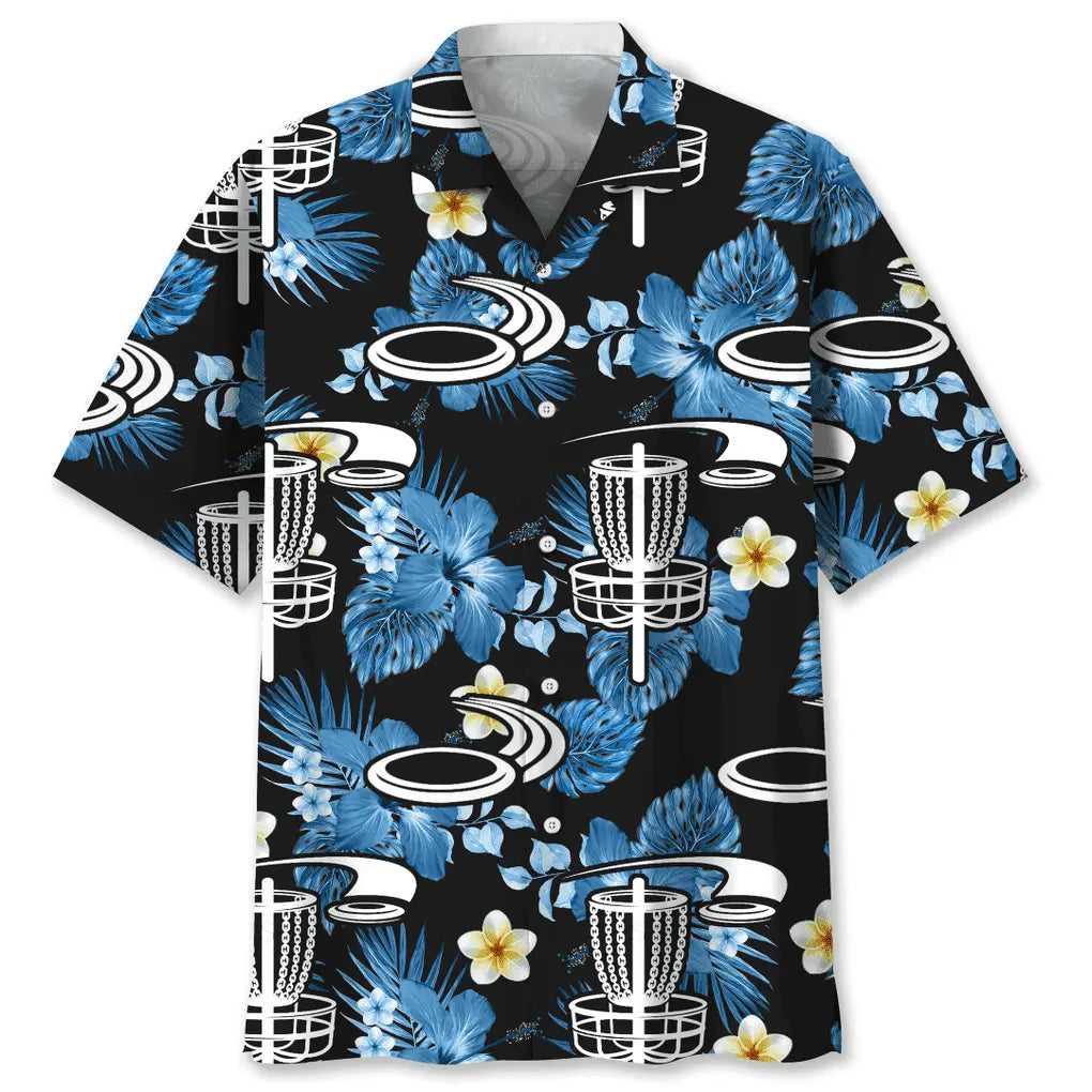 Hawaiian Shirt / Adults / S Disc Golf Nature Hawaiian Shirt
