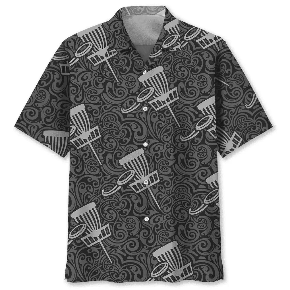 Hawaiian Shirt / Adults / S Disc Golf Pattern Hawaiian Shirt