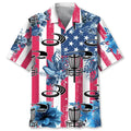 Hawaiian Shirt / Adults / S Disc Golf Usa Nature Hawaiian Shirt