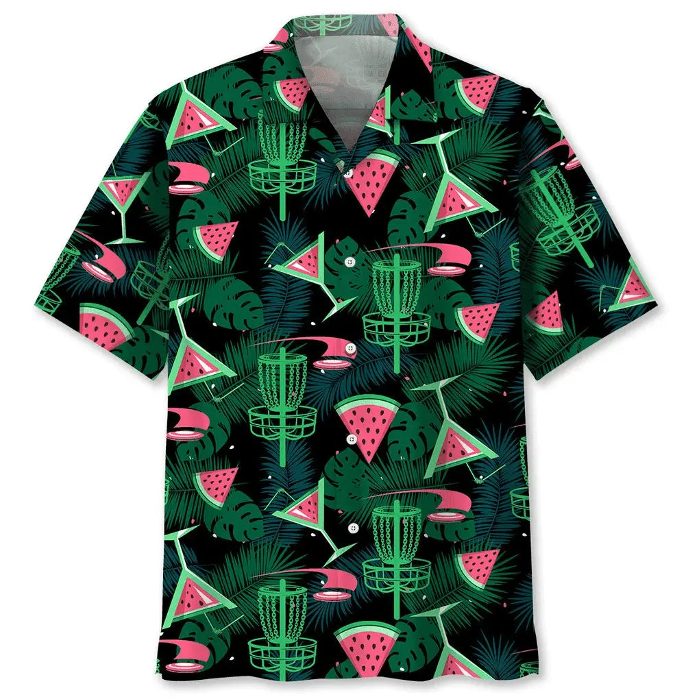 Hawaiian Shirt / Adults / S Disc Golf Watermelon Hawaiian Shirt
