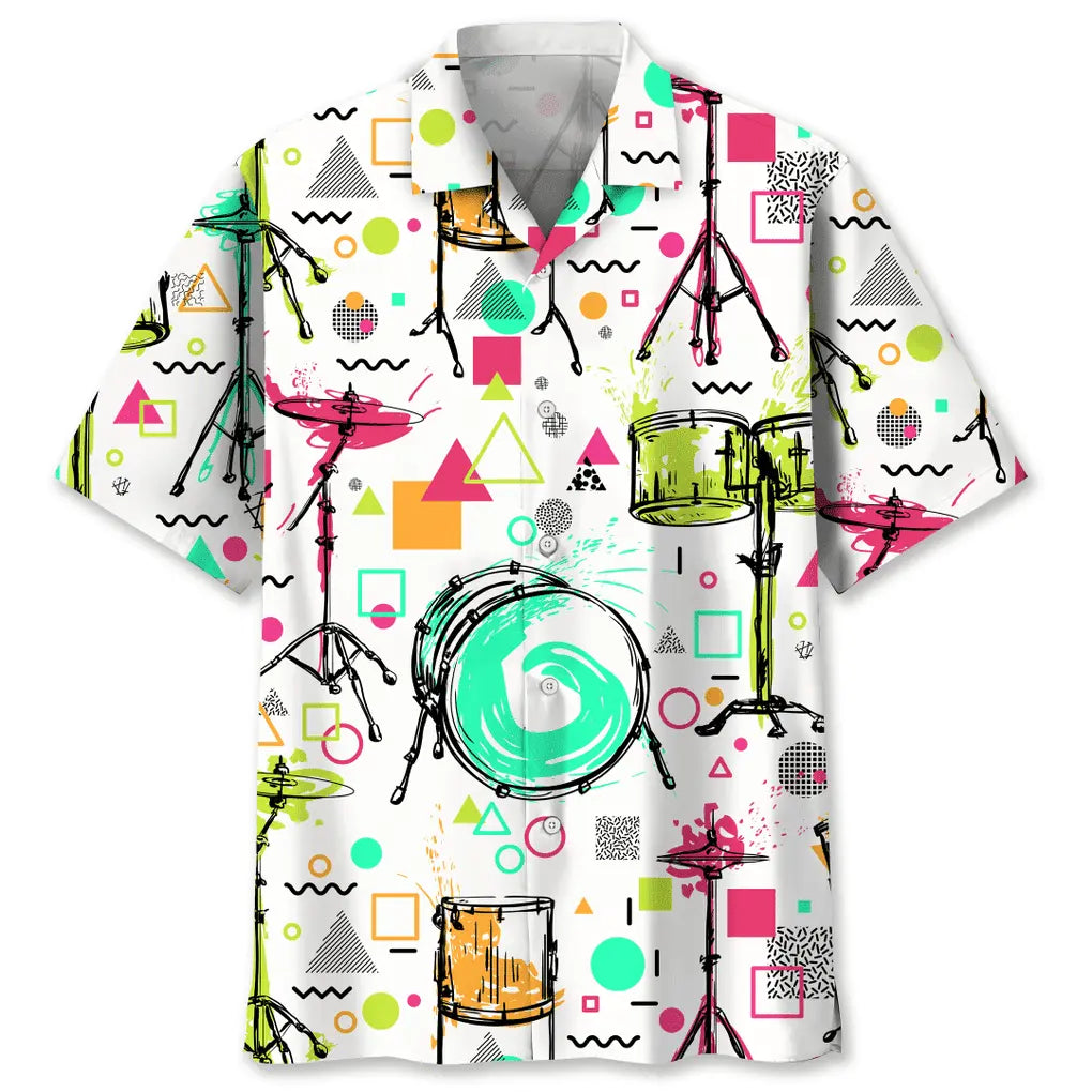 Hawaiian Shirt / Adults / S Drum Color Hawaiian Shirt