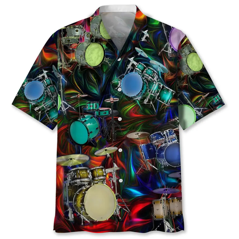 Hawaiian Shirt / Adults / S Drum Light Hawaiian Shirt