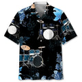 Hawaiian Shirt / Adults / S Drum Nature Flower Hawaiian Shirt