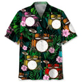 Hawaiian Shirt / Adults / S Drum Tropical Hawaiian Shirt