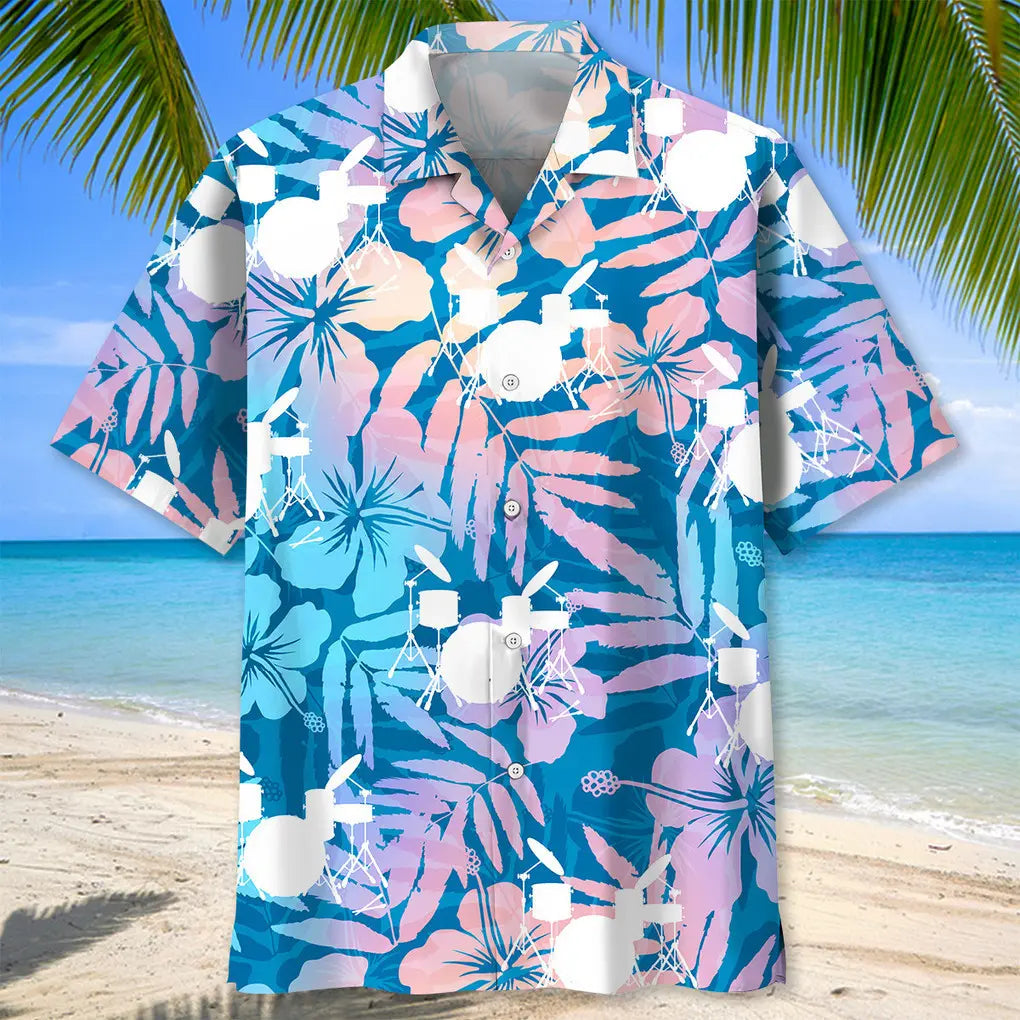 Drum Tropical Nature Hawaiian Shirt