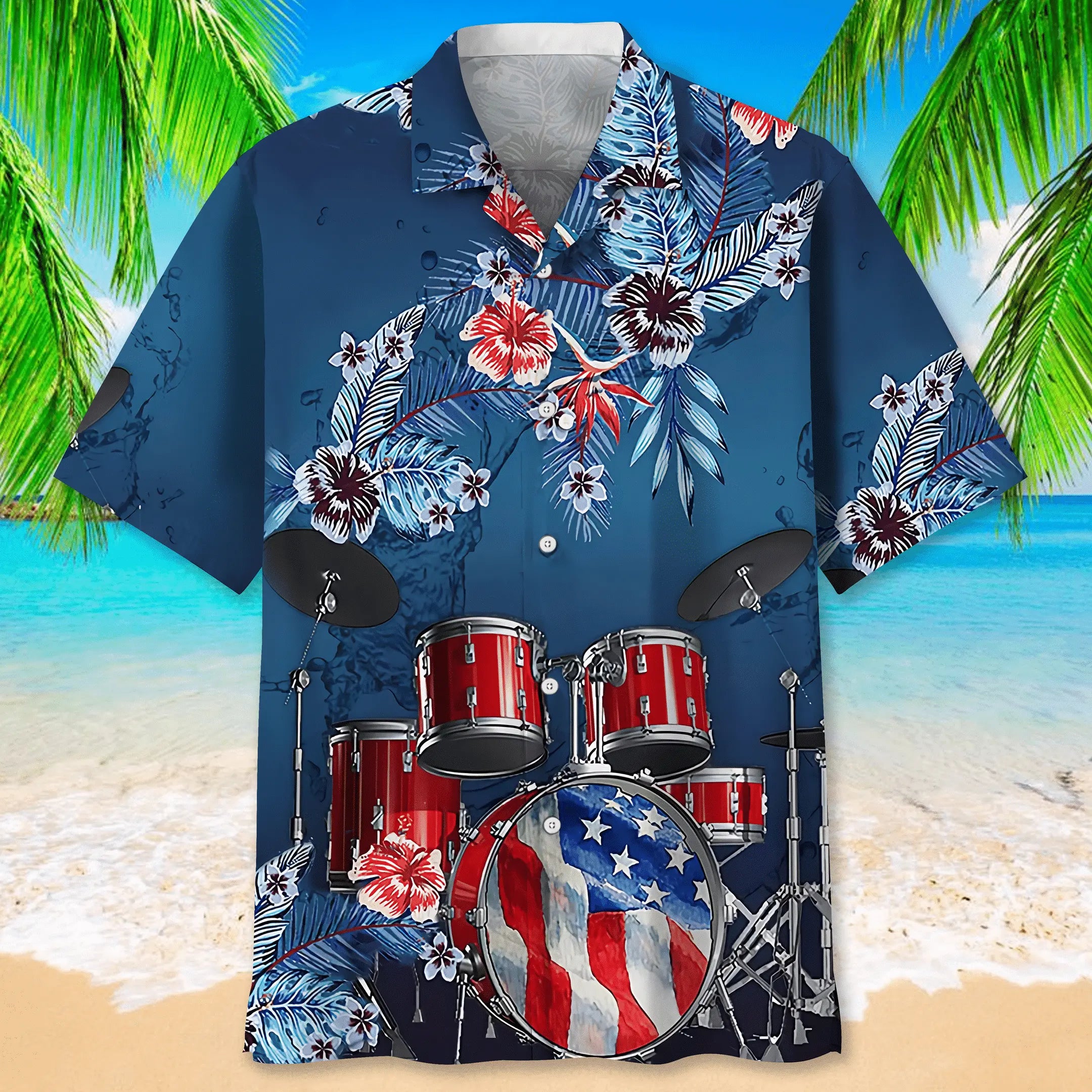 Drum Usa Hawaiian Shirt