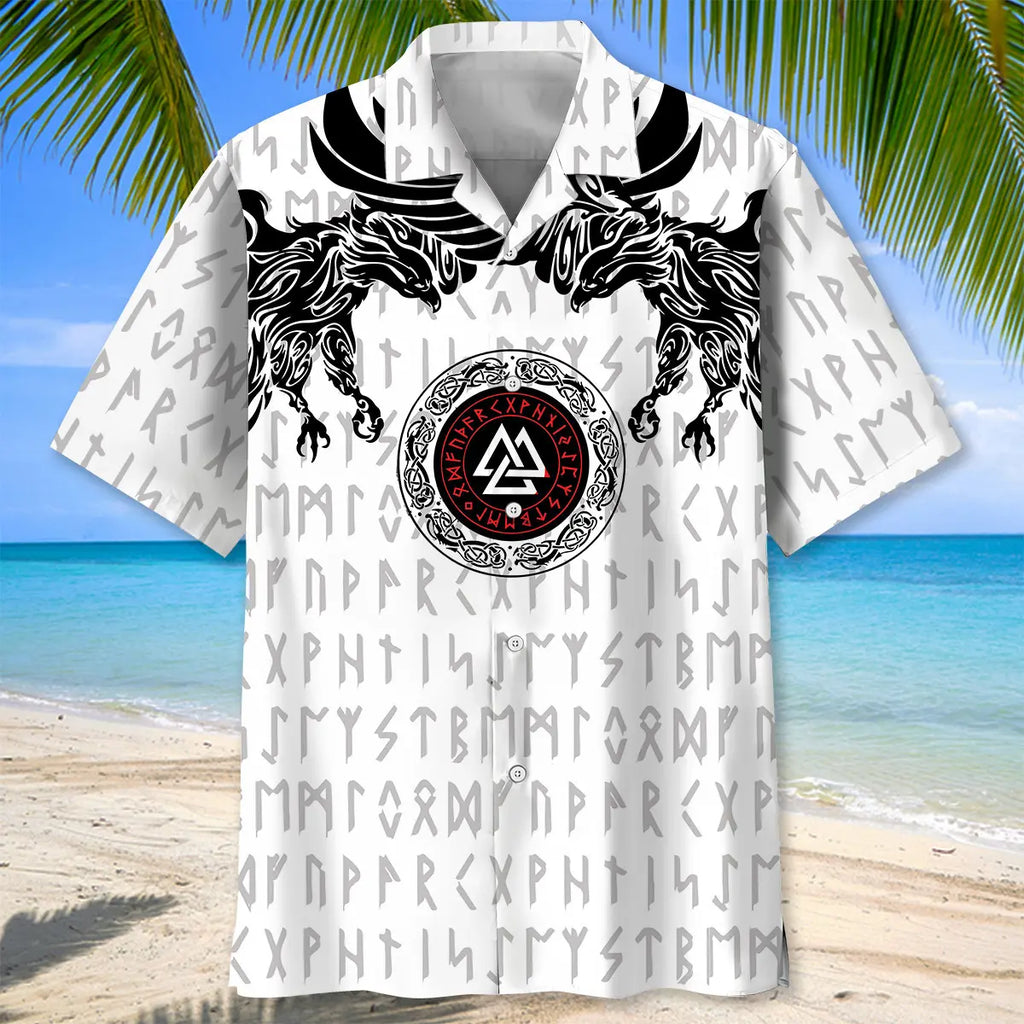 Eagle Viking Hawaiian Shirt
