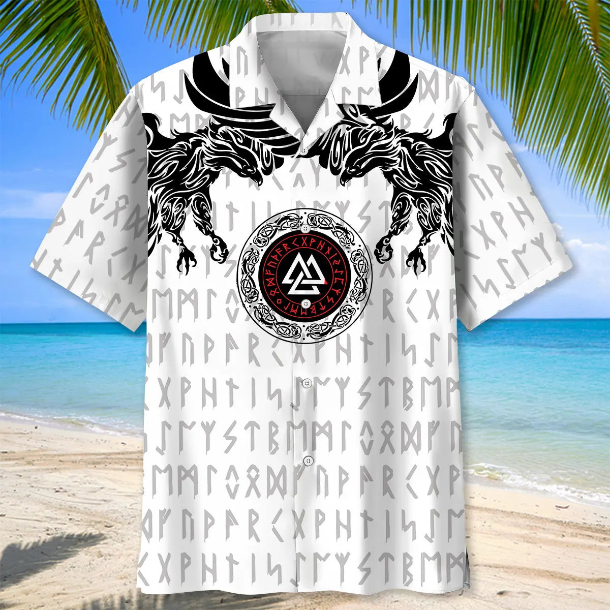 Eagle Viking Hawaiian Shirt