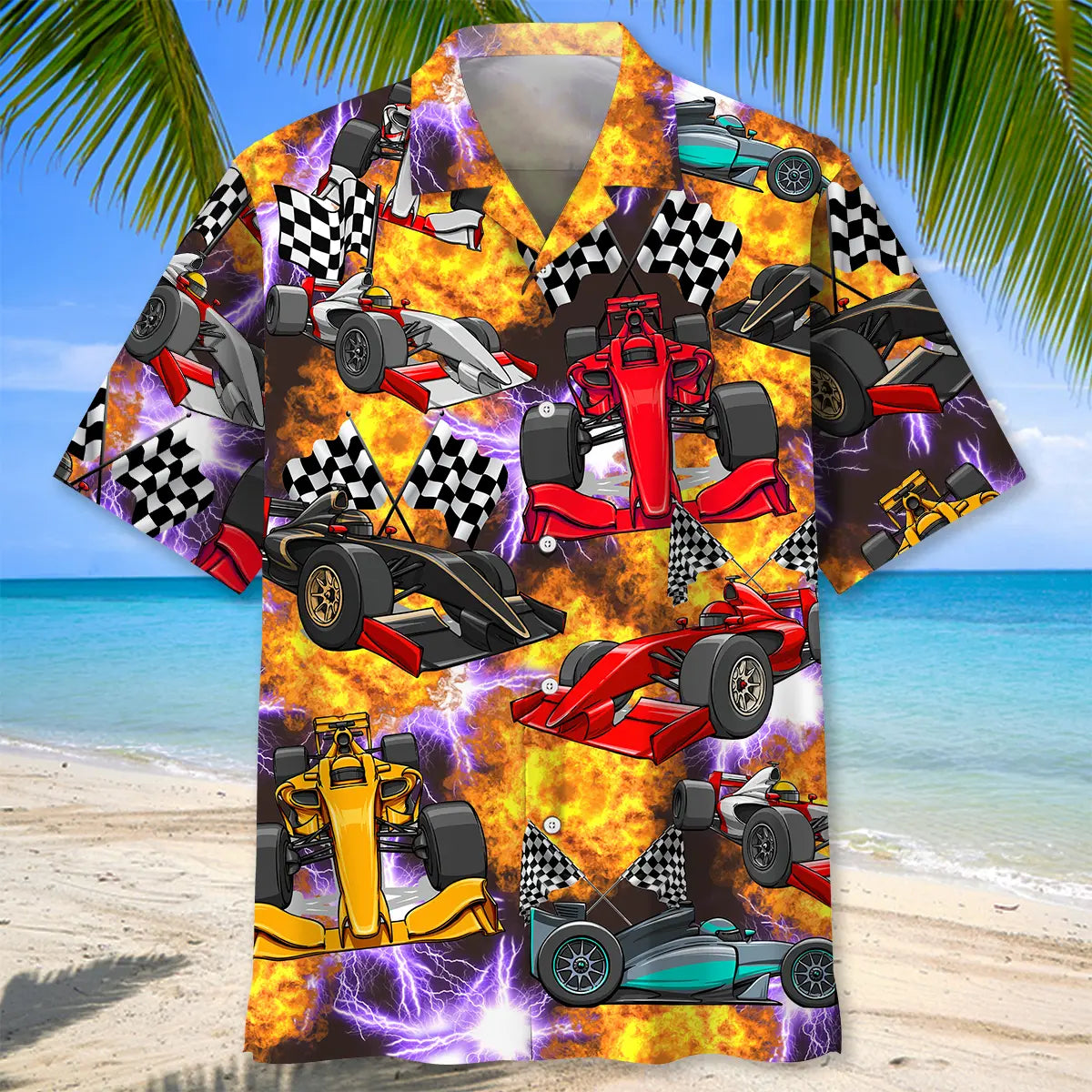 F1 Color Hawaiian Shirt