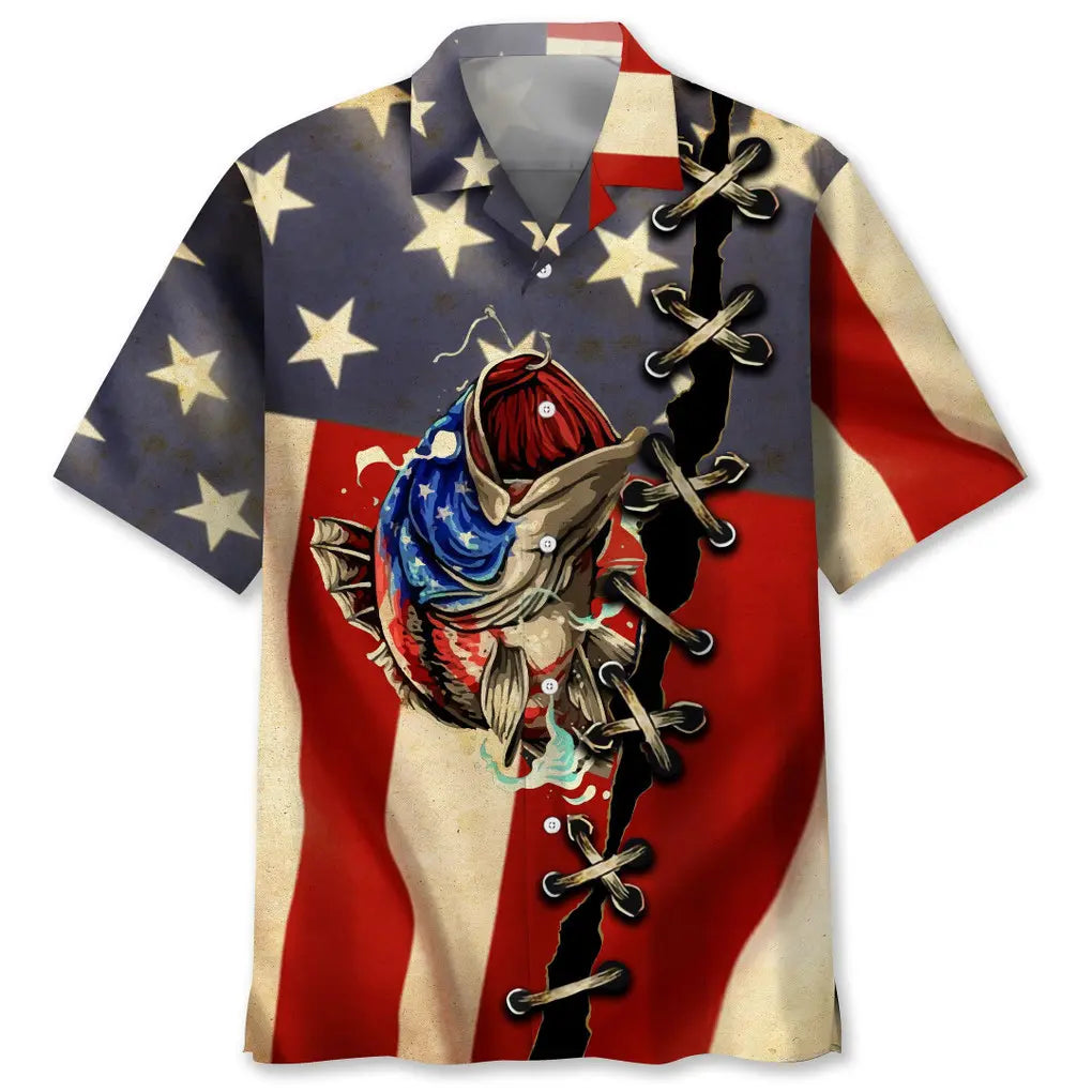 Hawaiian Shirt / Adults / S Fishing Beach Nature Hawaiian Shirt