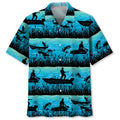 Hawaiian Shirt / Adults / S Fishing Blue Hawaiian Shirt
