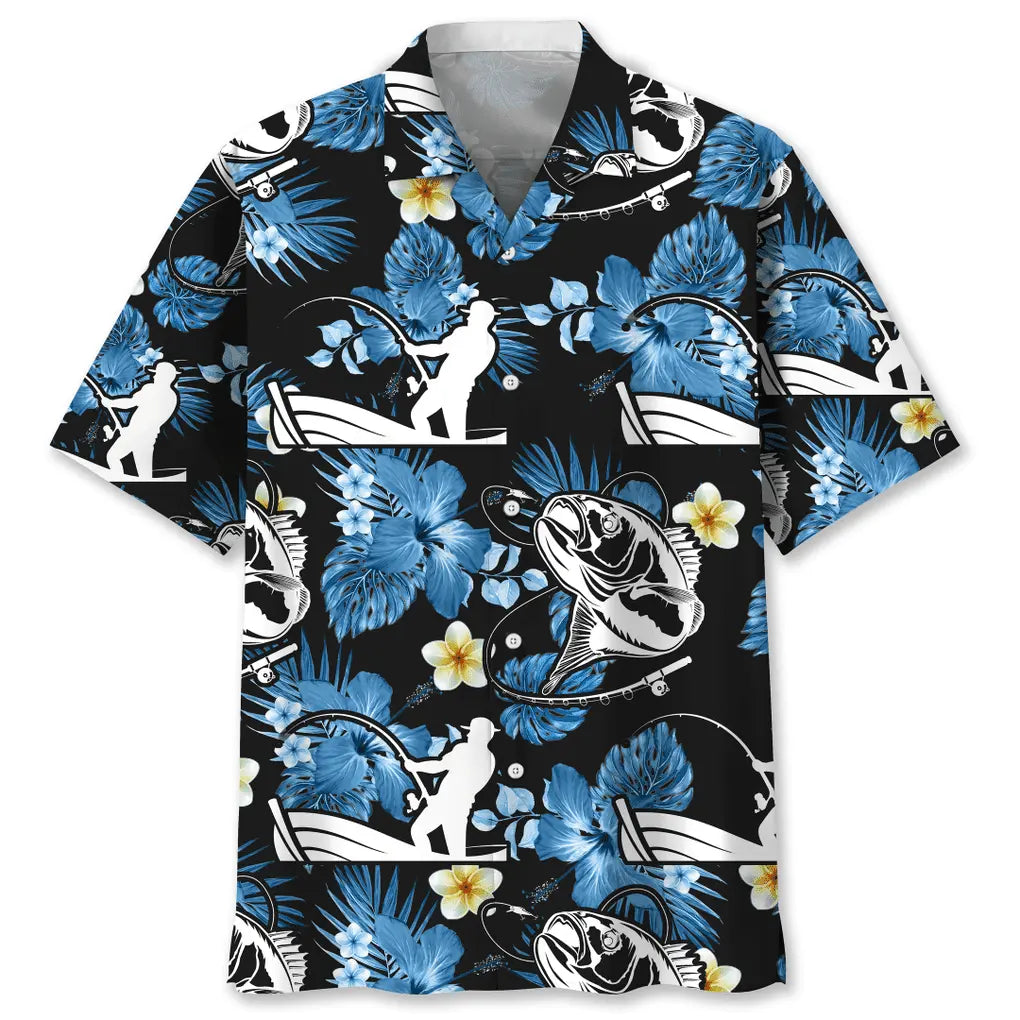 Hawaiian Shirt / Adults / S Fishing Nature Hawaiian Shirt