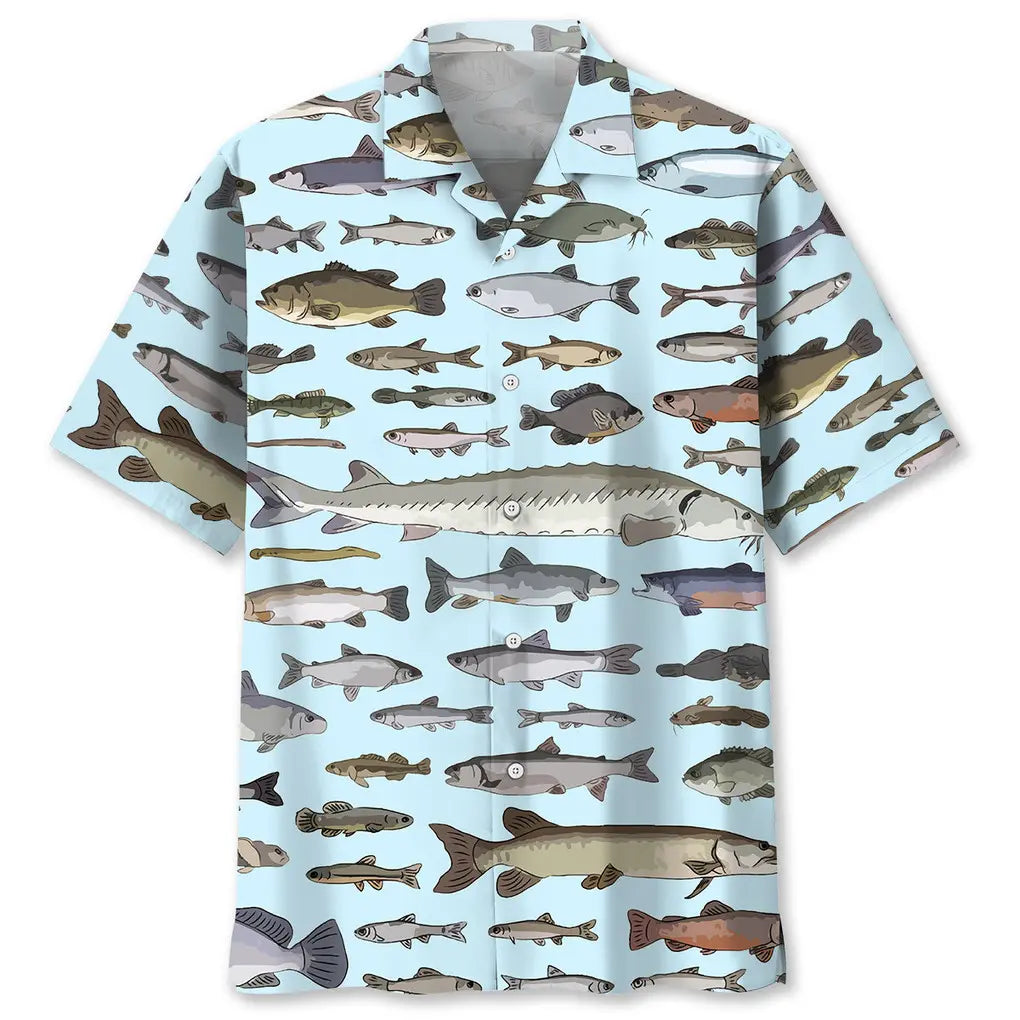 Hawaiian Shirt / Adults / S Fishing Stype Hawaiian Shirt