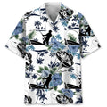 Hawaiian Shirt / Adults / S Fishing White Nature Hawaiian Shirt
