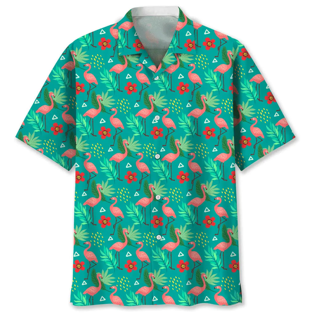 Hawaiian Shirt / Adults / S Flamingo Flower Hawaiian Shirt
