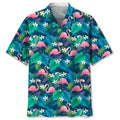 Hawaiian Shirt / Adults / S Flamingo Green Hawaiian Shirt