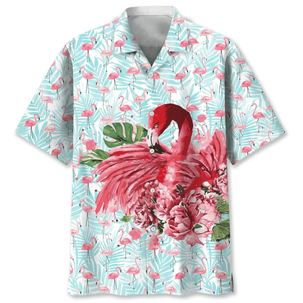 Hawaiian Shirt / Adults / S Flamingo Pink Hawaiian Shirt