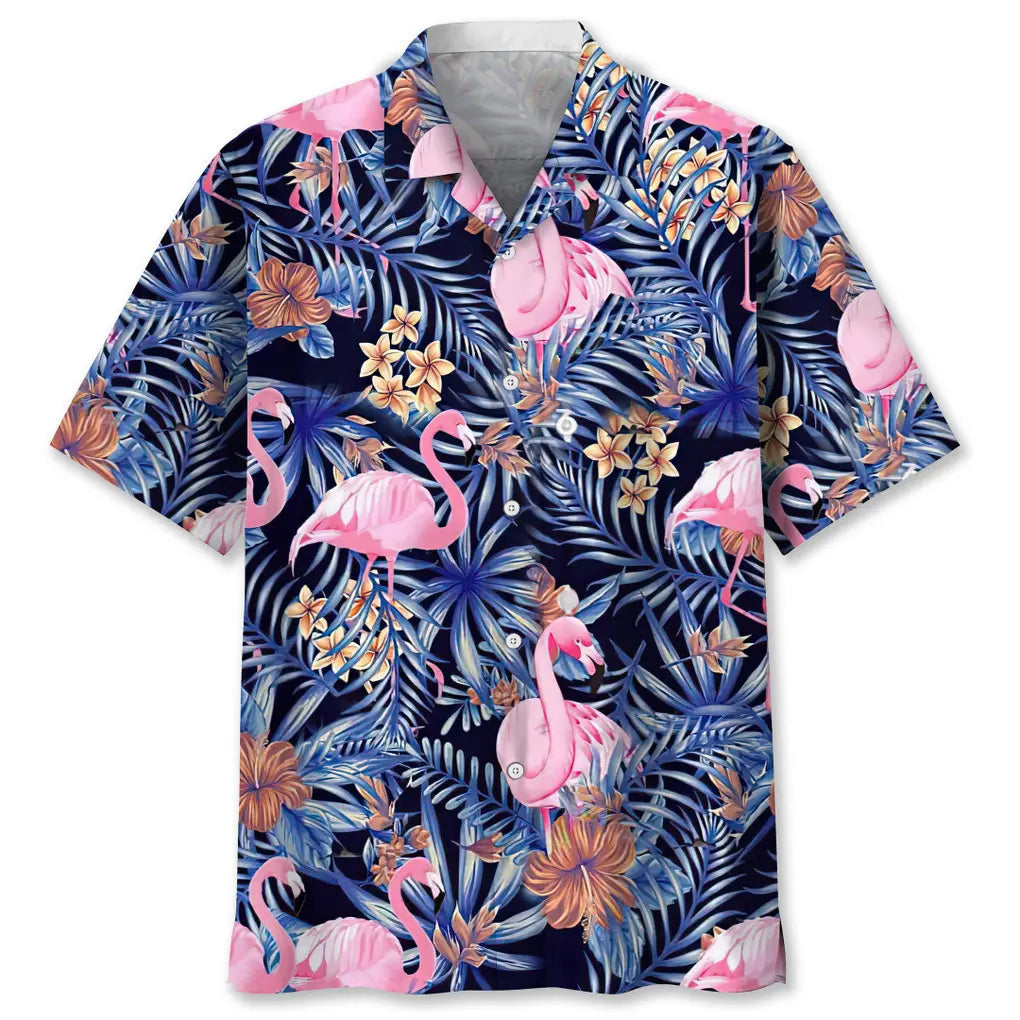 Flamingo Tropical Hawaiian Shirt