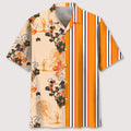 Hawaiian Shirt / Adults / S Floral Stripes Surfing Hawaiian Shirt