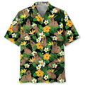 Hawaiian Shirt / Adults / S Funny Capybara Tropical Flower Hawaiian Shirt