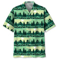Hawaiian Shirt / Adults / S Funny Cycling Bigfoot Hawaiian Shirt