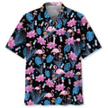 Hawaiian Shirt / Adults / S Funny Flamingo And Disc Golf Hawaiian Shirt