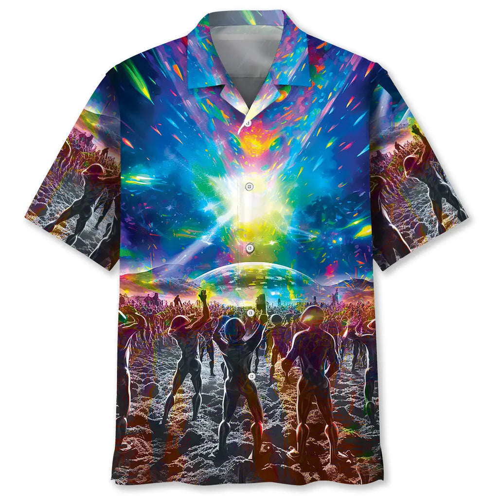 Hawaiian Shirt / Adults / S Glaxy Alien Squad Hawaiian Shirt