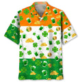 Hawaiian Shirt / Adults / S Gold Beer Irish St.Patrick Day Hawaiian Shirt