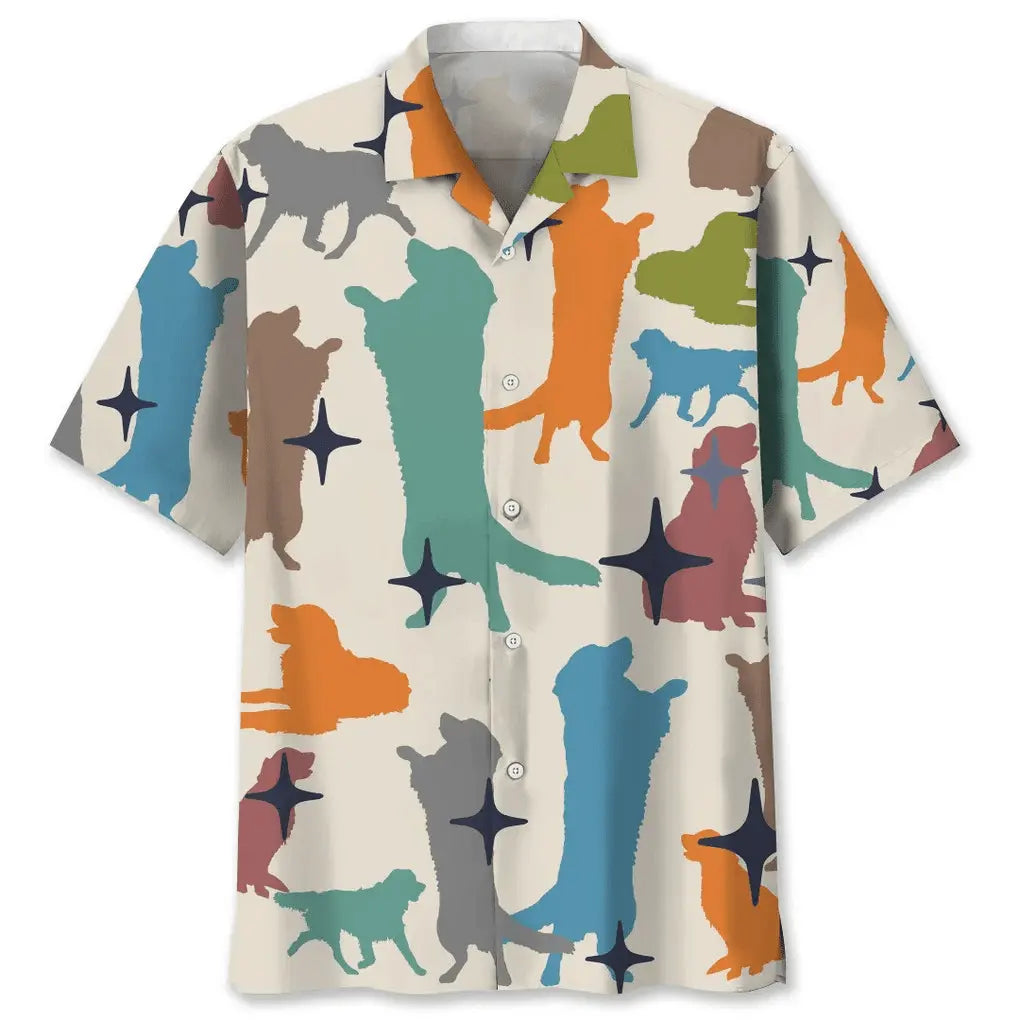 Hawaiian Shirt / Adults / S Golden Retriever Hawaiian Shirt