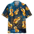Hawaiian Shirt / Adults / S Golden Violin Hawaiian Shirt